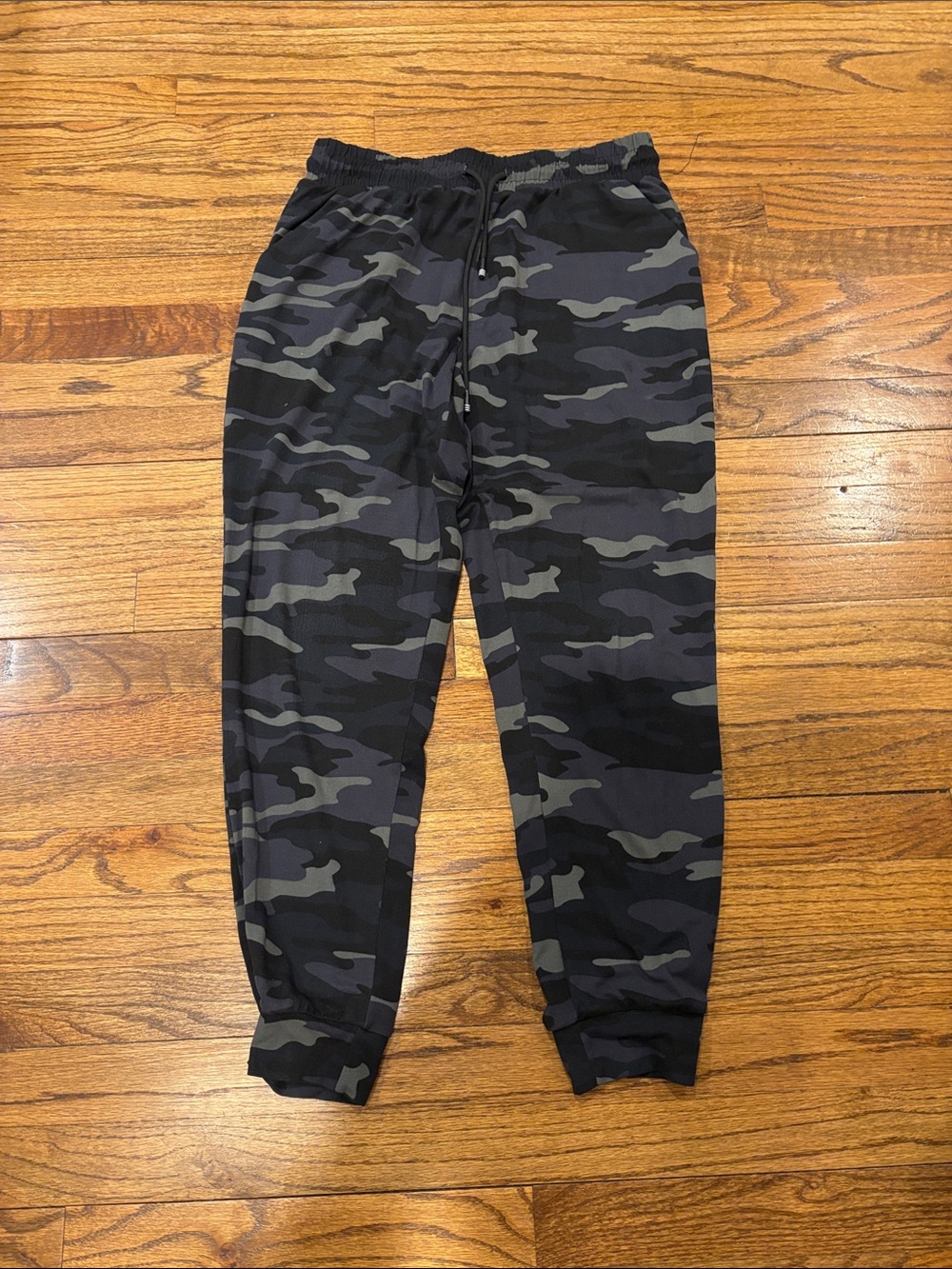 Women’s Black & Gray Camo Jogger Pants